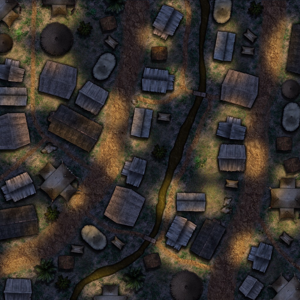 Slums Day and Night RPG Maps