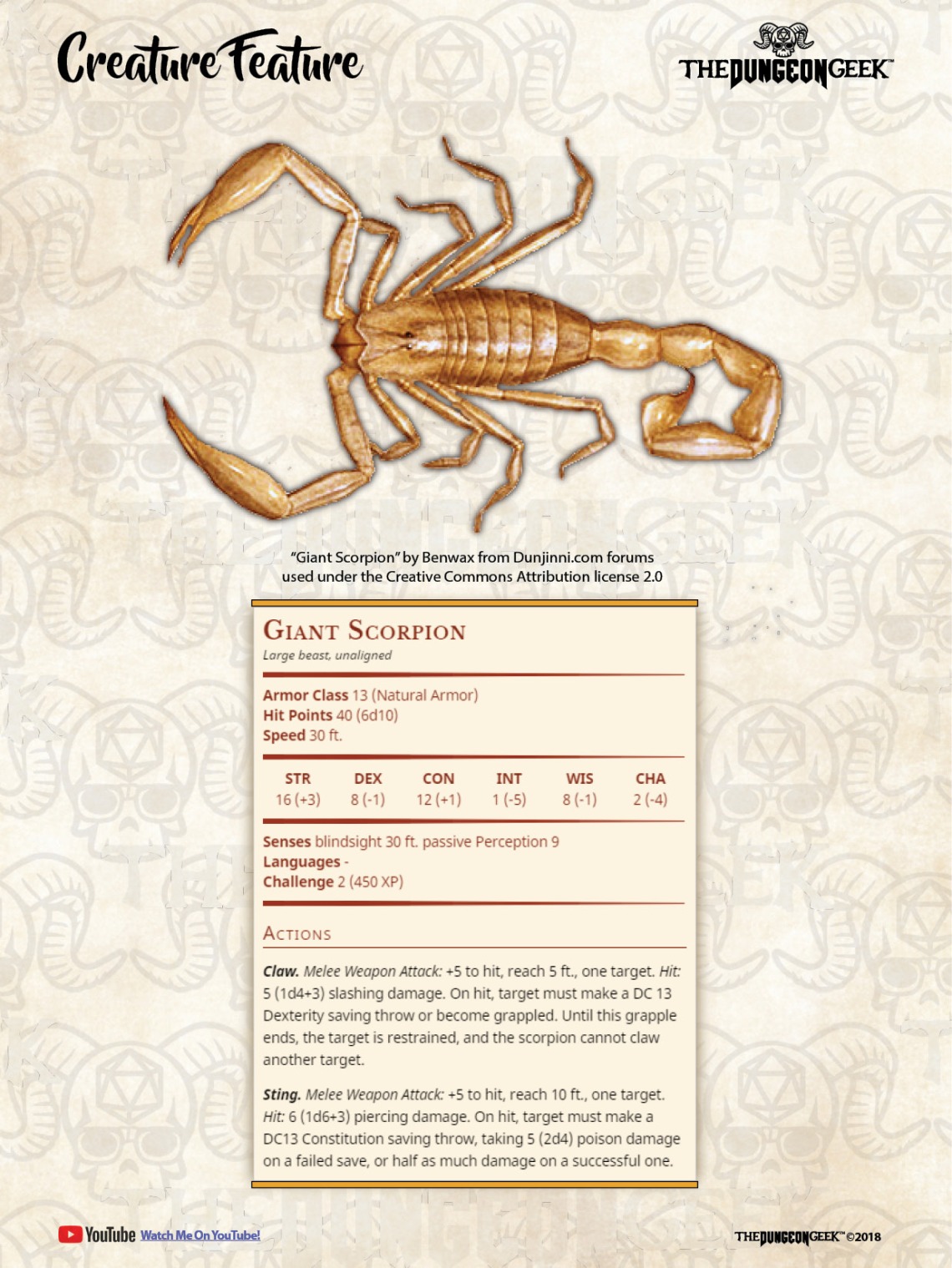 Creature Feature - Scorpion