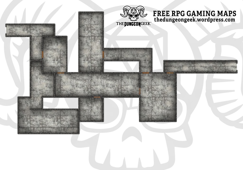 Free RPG Battlemap – Jim Murphy’s Lair Trap